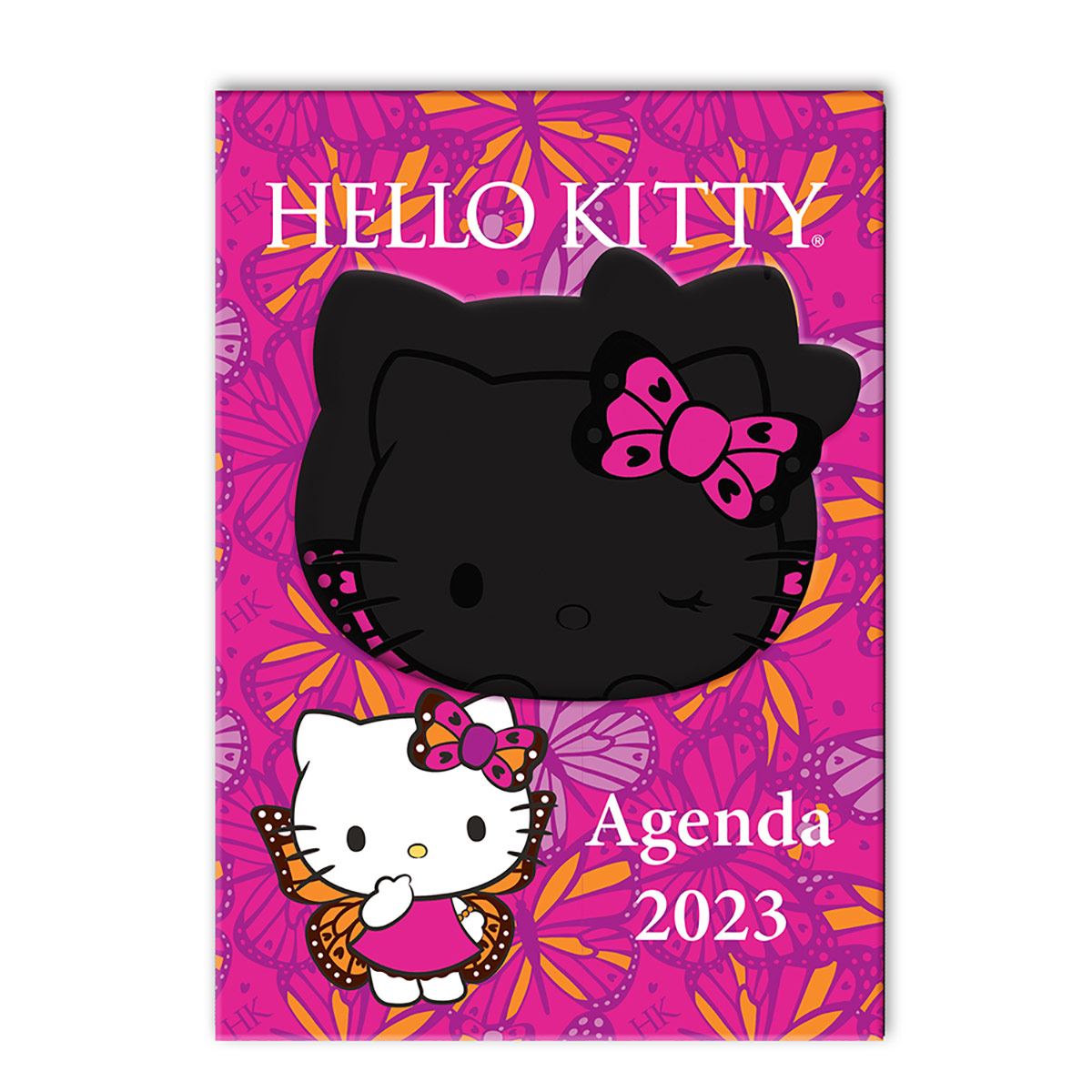 Agenda diaria hello kitty negra