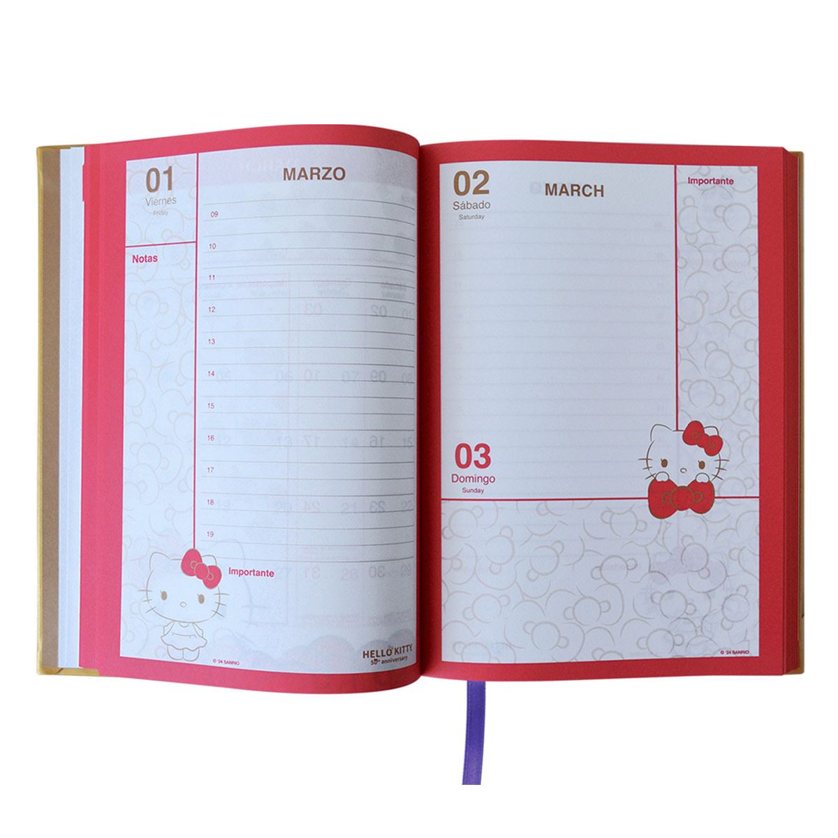 Agenda Danpex Hello Kitty rojo