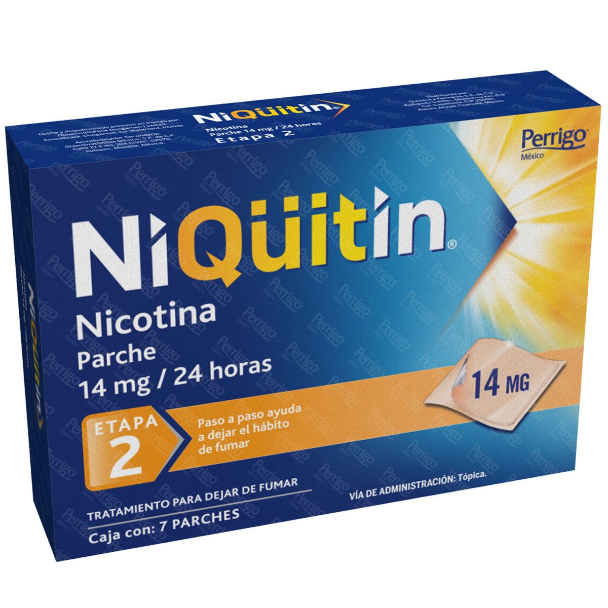 Parches de Nicotina Etapa 2 Niqüitin