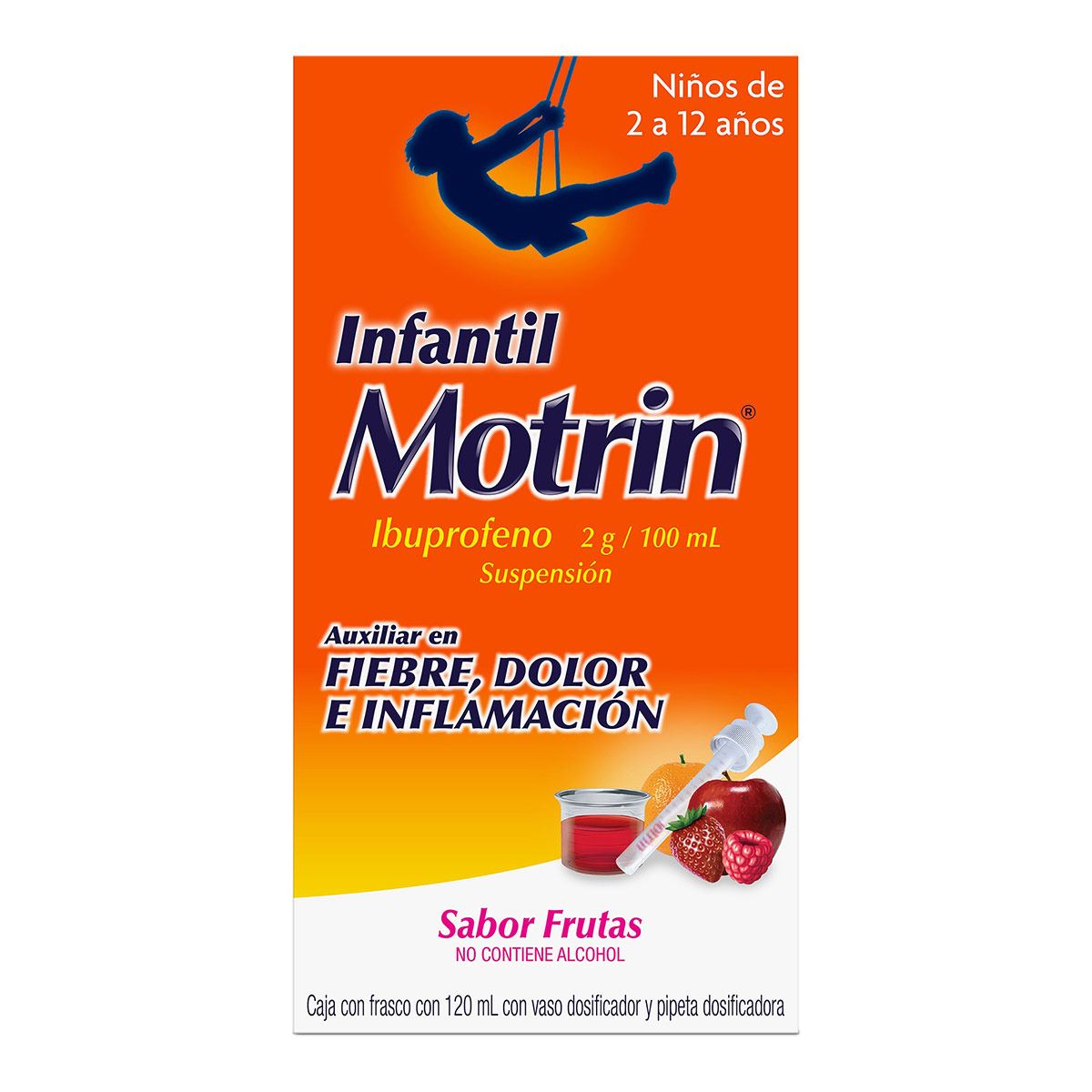 Analgésico MOTRIN Suspensión Infantil 120 ml