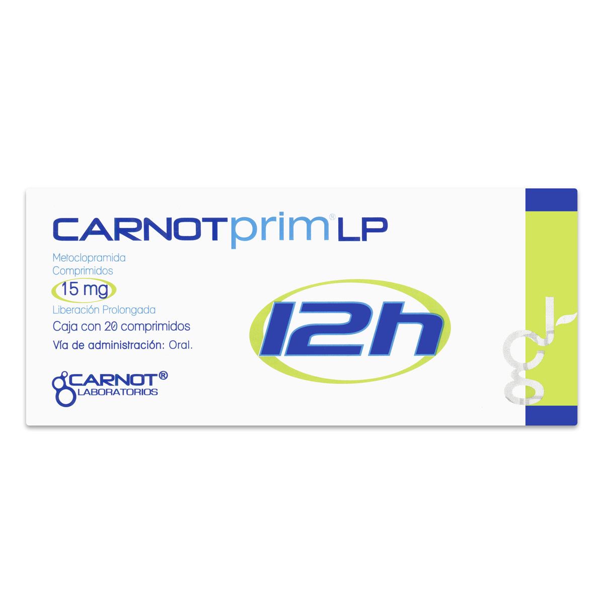 Carnotprim 12h t 20 15mg