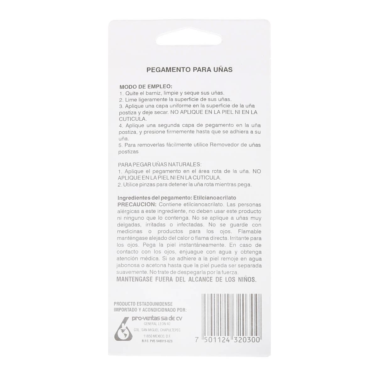 Pegamento goteo para uñas postizas Rachel Duo 30-M