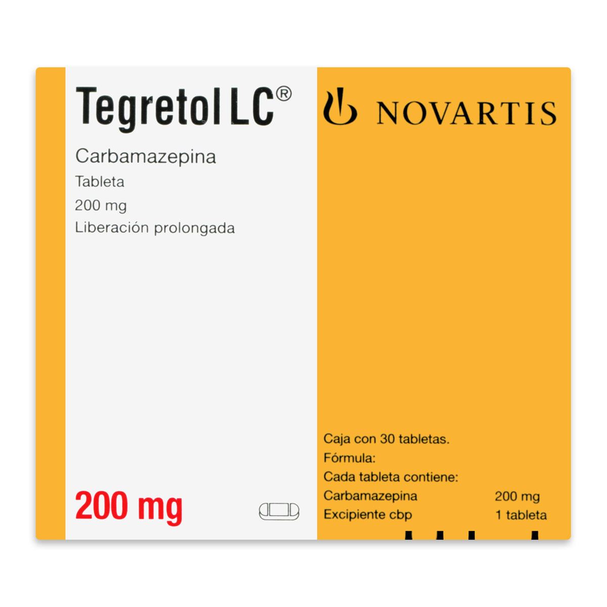 Tegretol Lc Grageas 30 200mg Liberación Prolongada