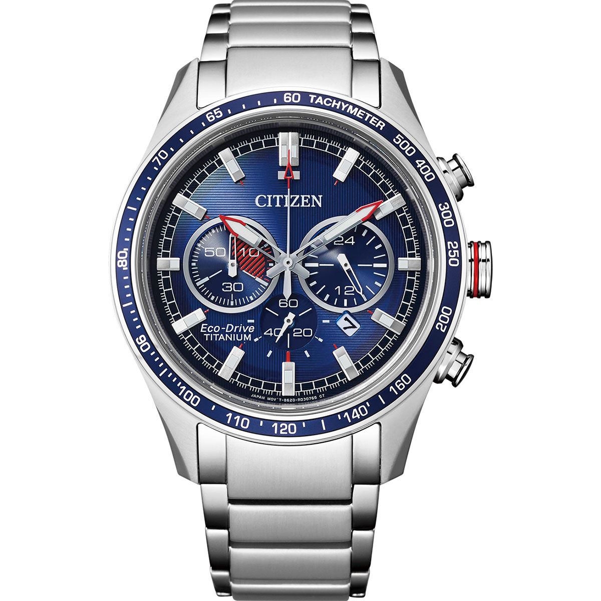 Reloj Citizen Chrono súper titanio Eco Drive 61549 caballero