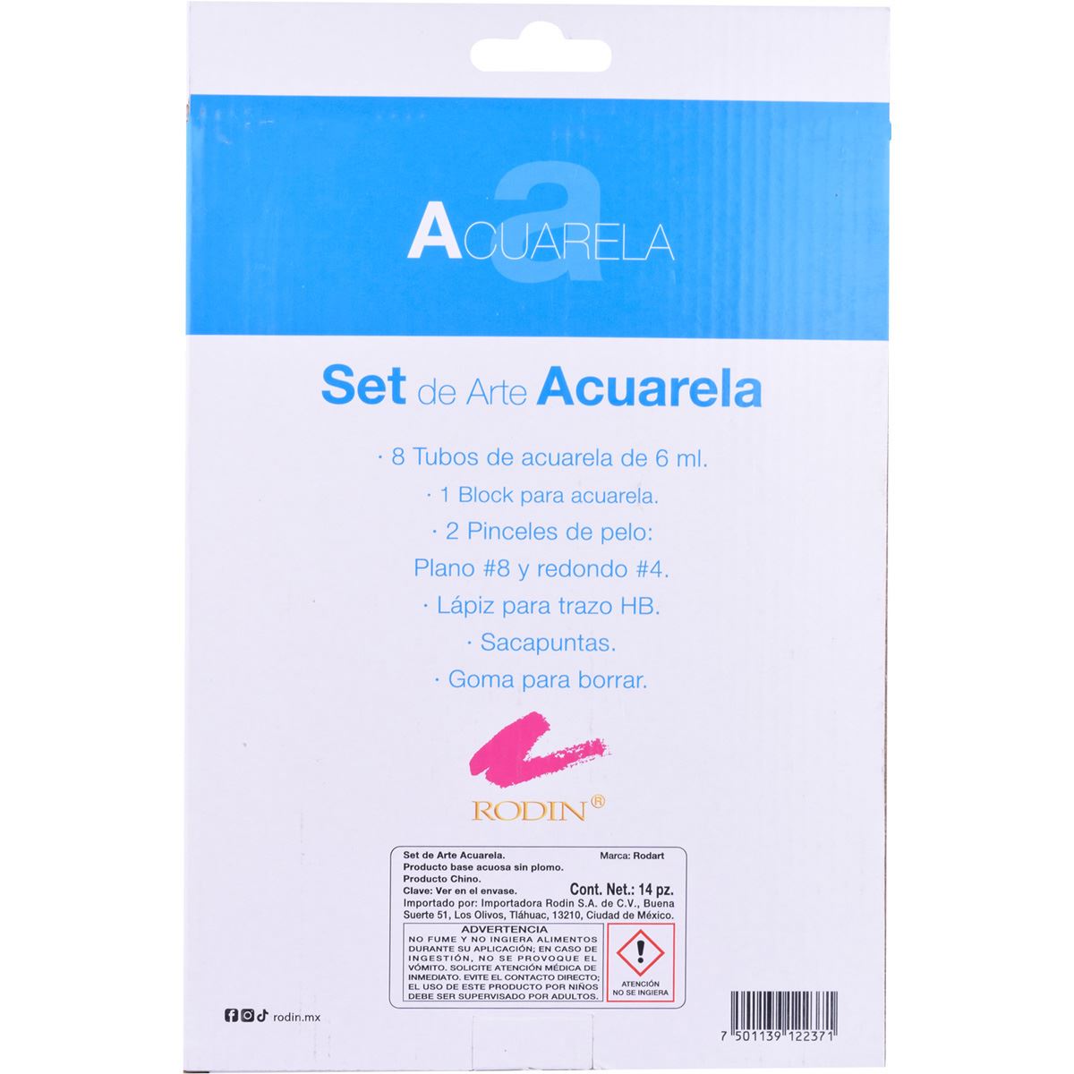 Set de Arte Acuarela Rodart 14 Pza