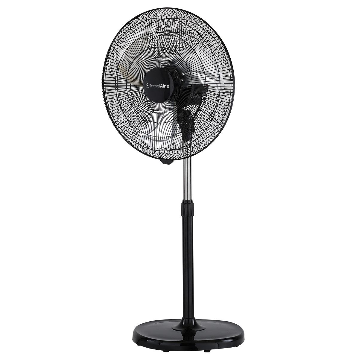 Ventilador tipo pedestal negro  Travel Aire TAVP20MN