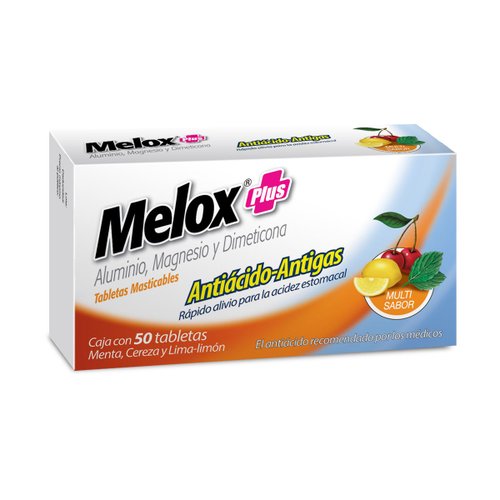 Melox Plus Multisabor 50 Tabletas