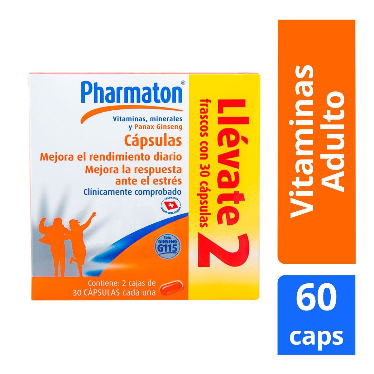 Pharmaton Multivitaminico cápsulas mg Duopack