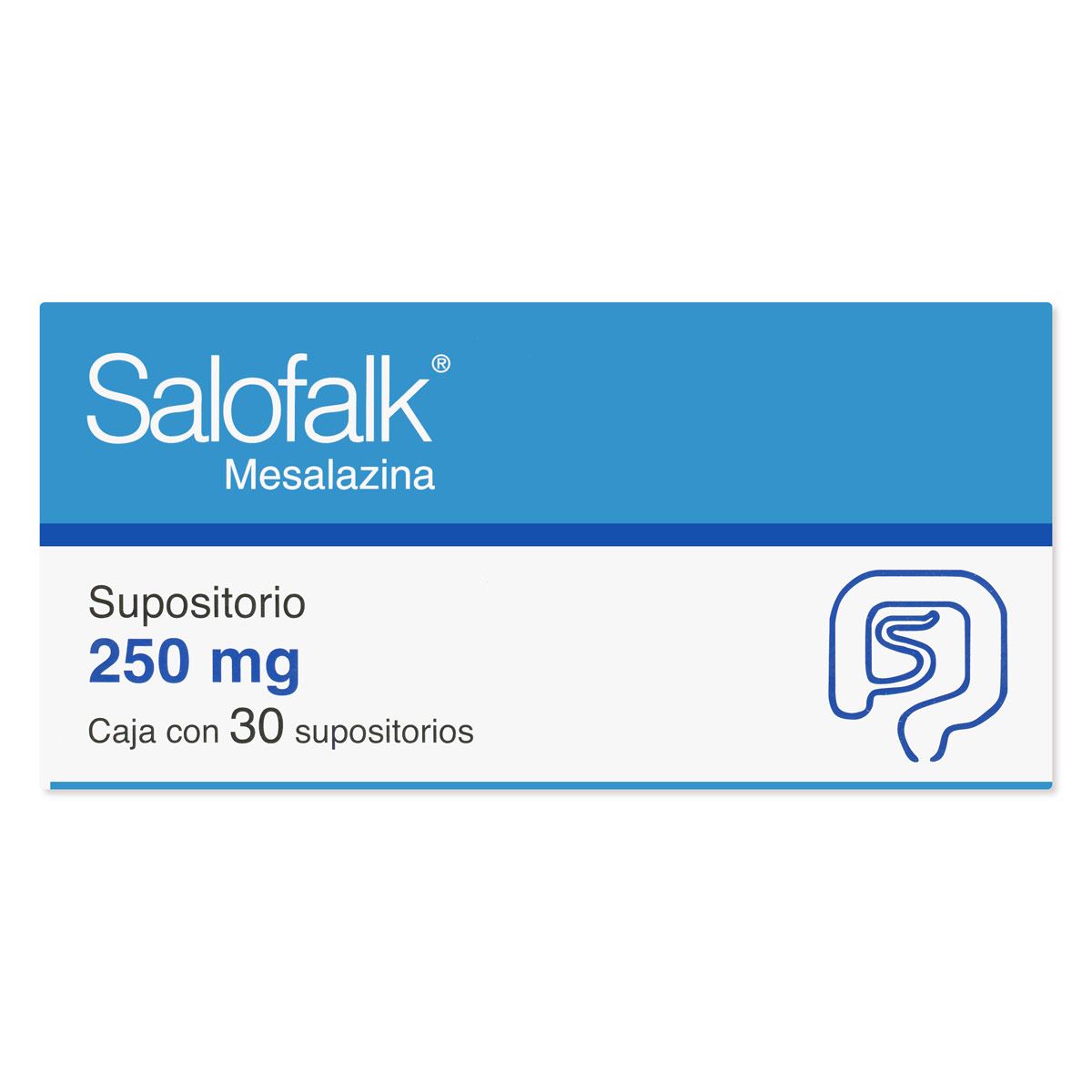 SALOFALK 250MG SUP C30