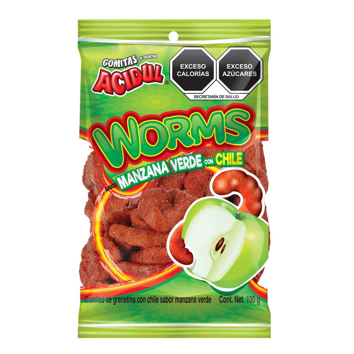 Lombriz enchilada 100 gr acidul