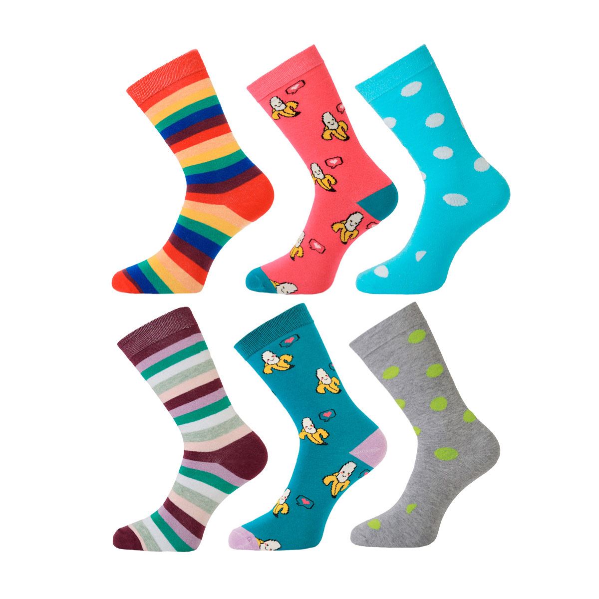 Calcetín Media Pantorrilla Gleytor Diseños Para Mujer