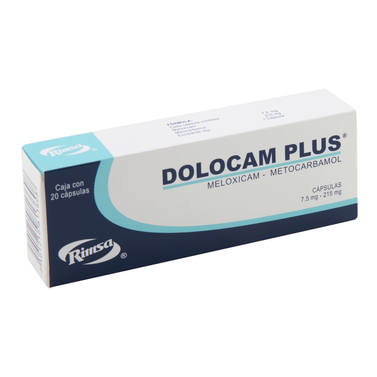 Dolocam Plus 7.5mg/215mg Caps 20 N