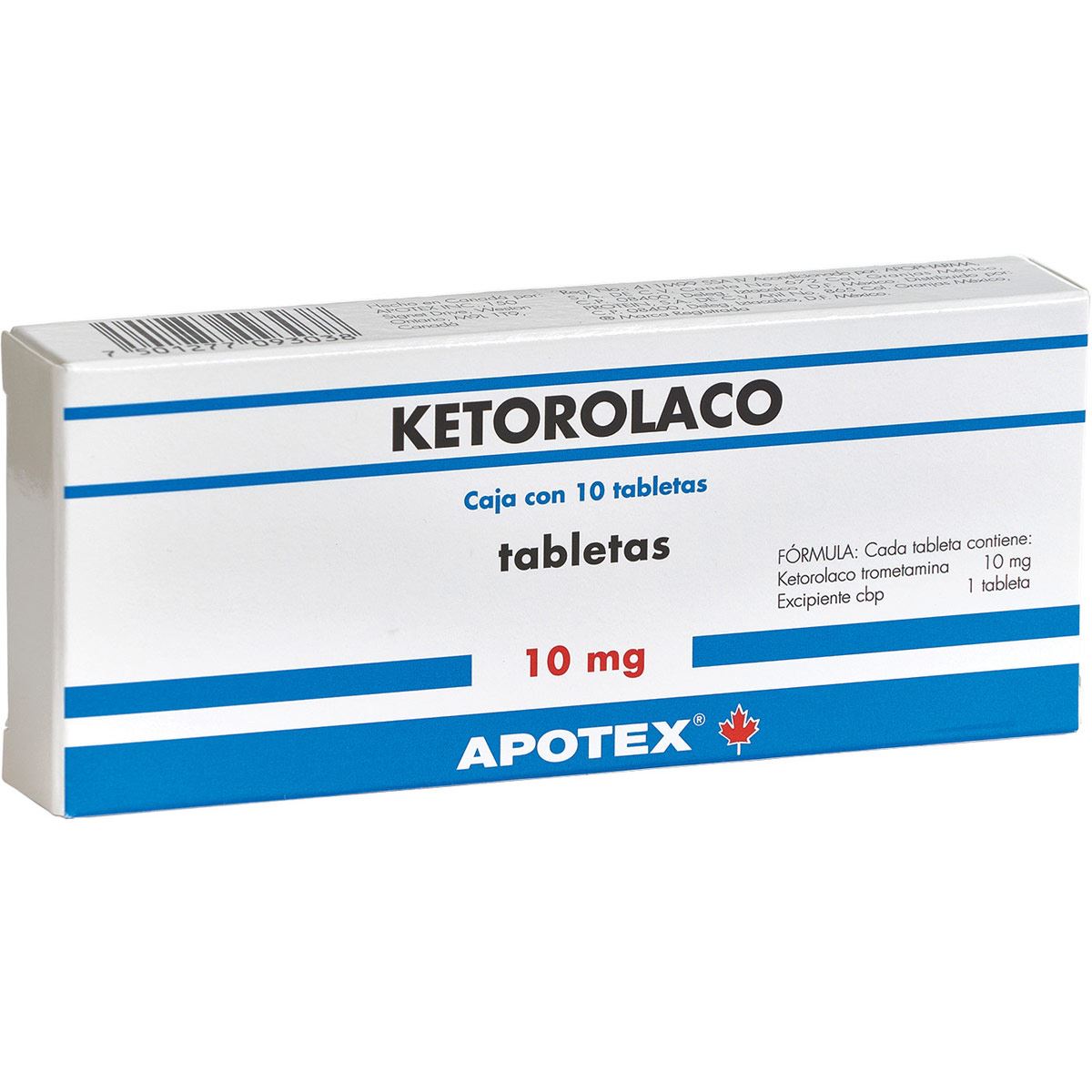 KETOROLACO Caja / blister 10 tabletas de 10 mg