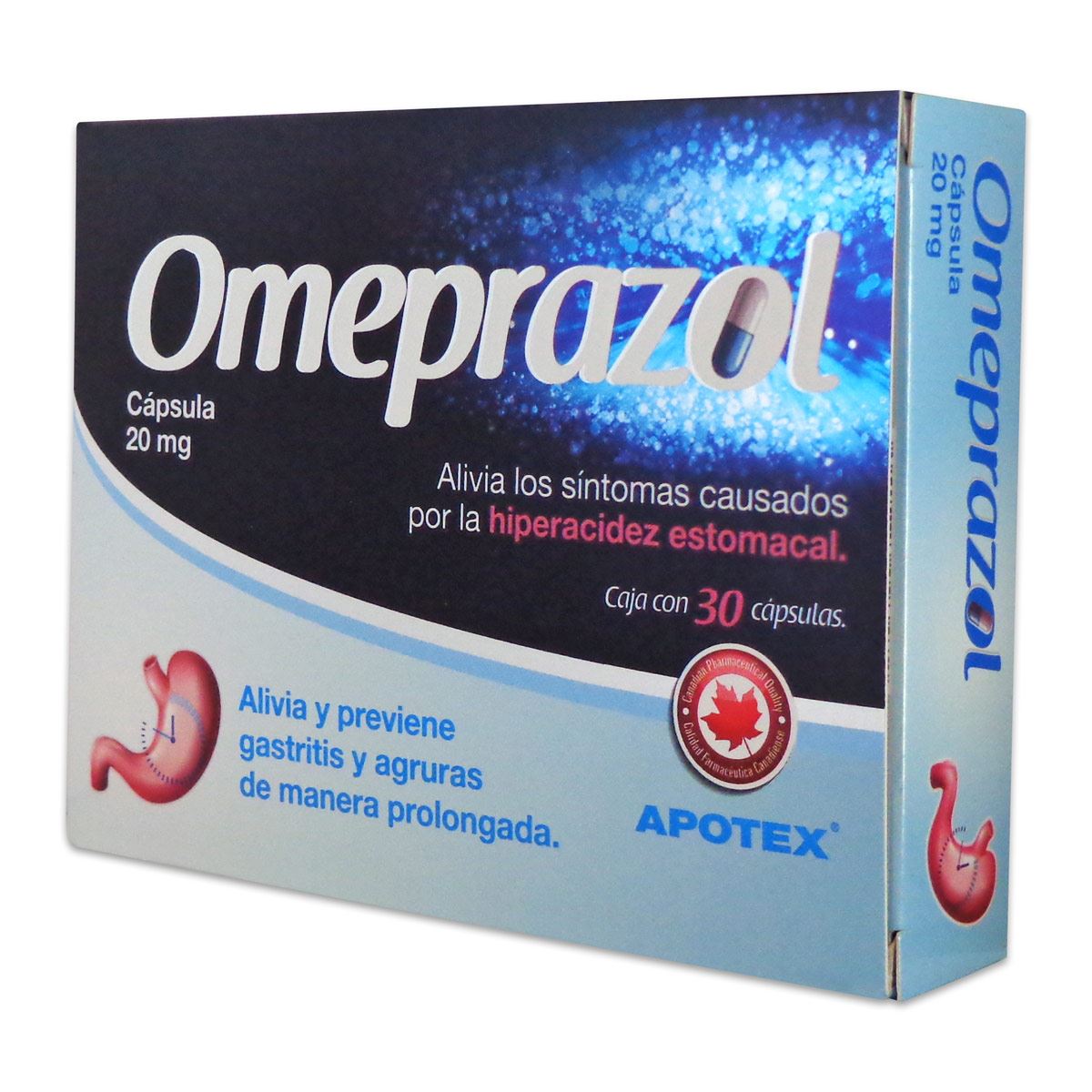 Omeprazol otc caja 30 capsulas  20 mg