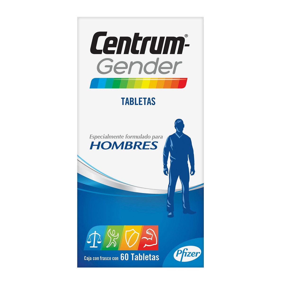 Multivitamínico Centrum Gender Hombres Frasco con 60 tabletas