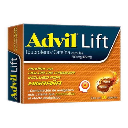 Analgésico Advil Lift Dolor de Cabeza Caja con 10 cápsulas