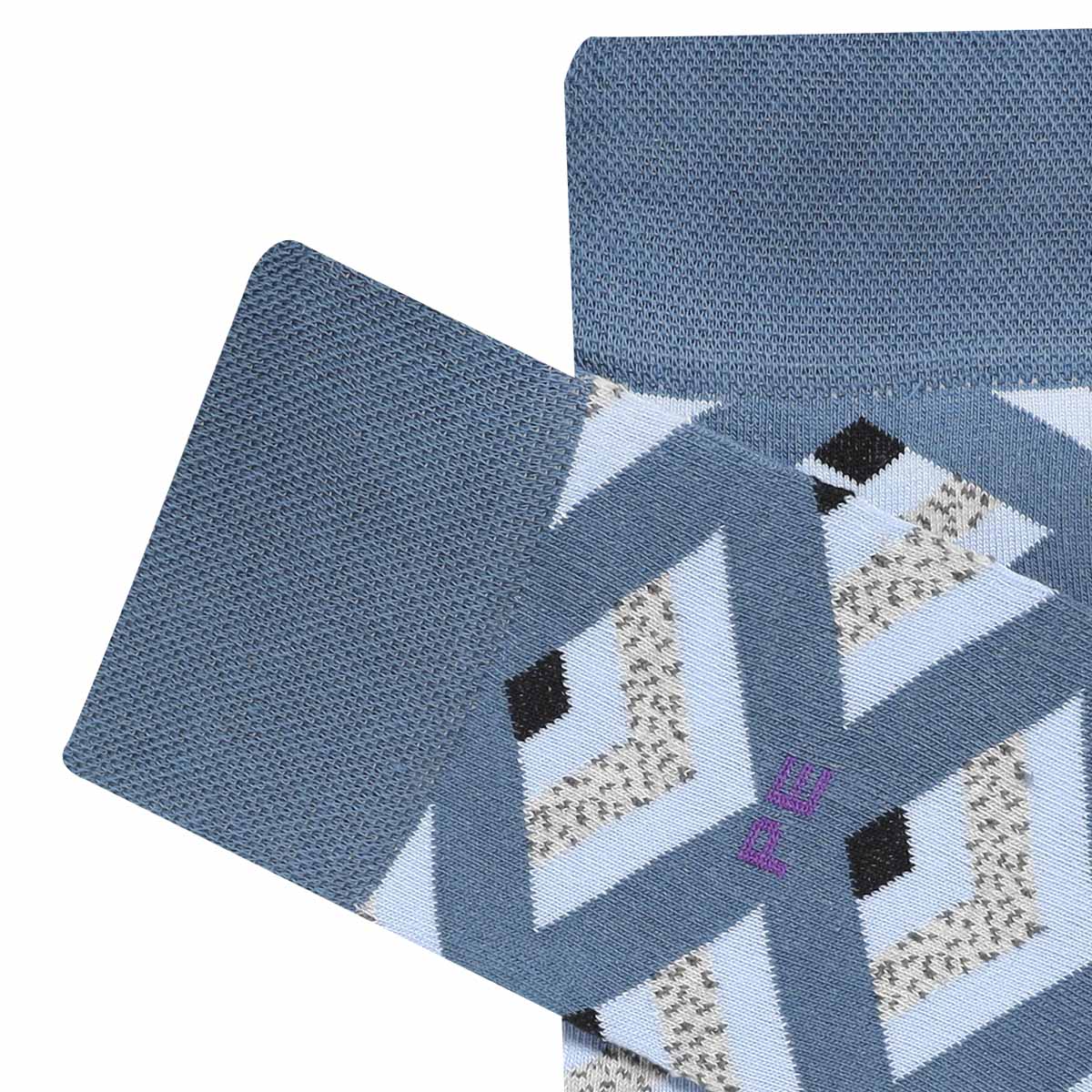 Calcetín PERRY ELLIS Rombos Marino Algodón para Hombre