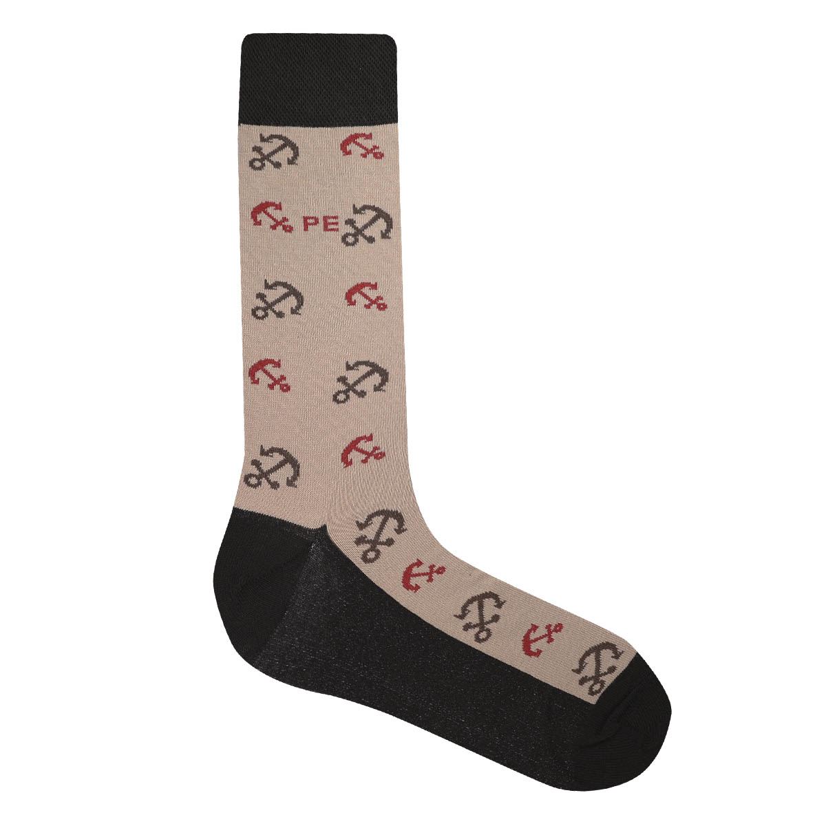 Calcetín PERRY ELLIS Anclas Beige para Hombre