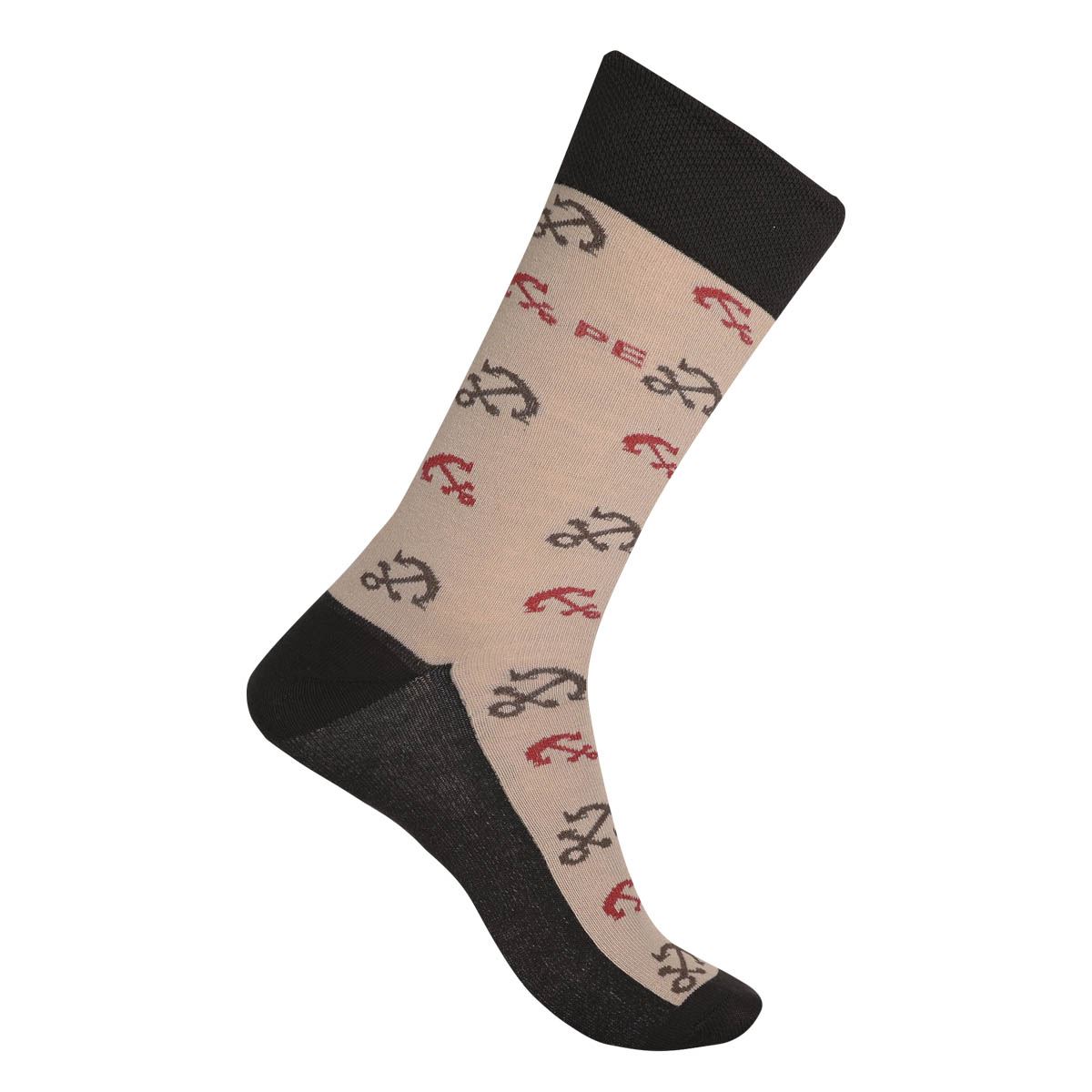 Calcetín PERRY ELLIS Anclas Beige para Hombre