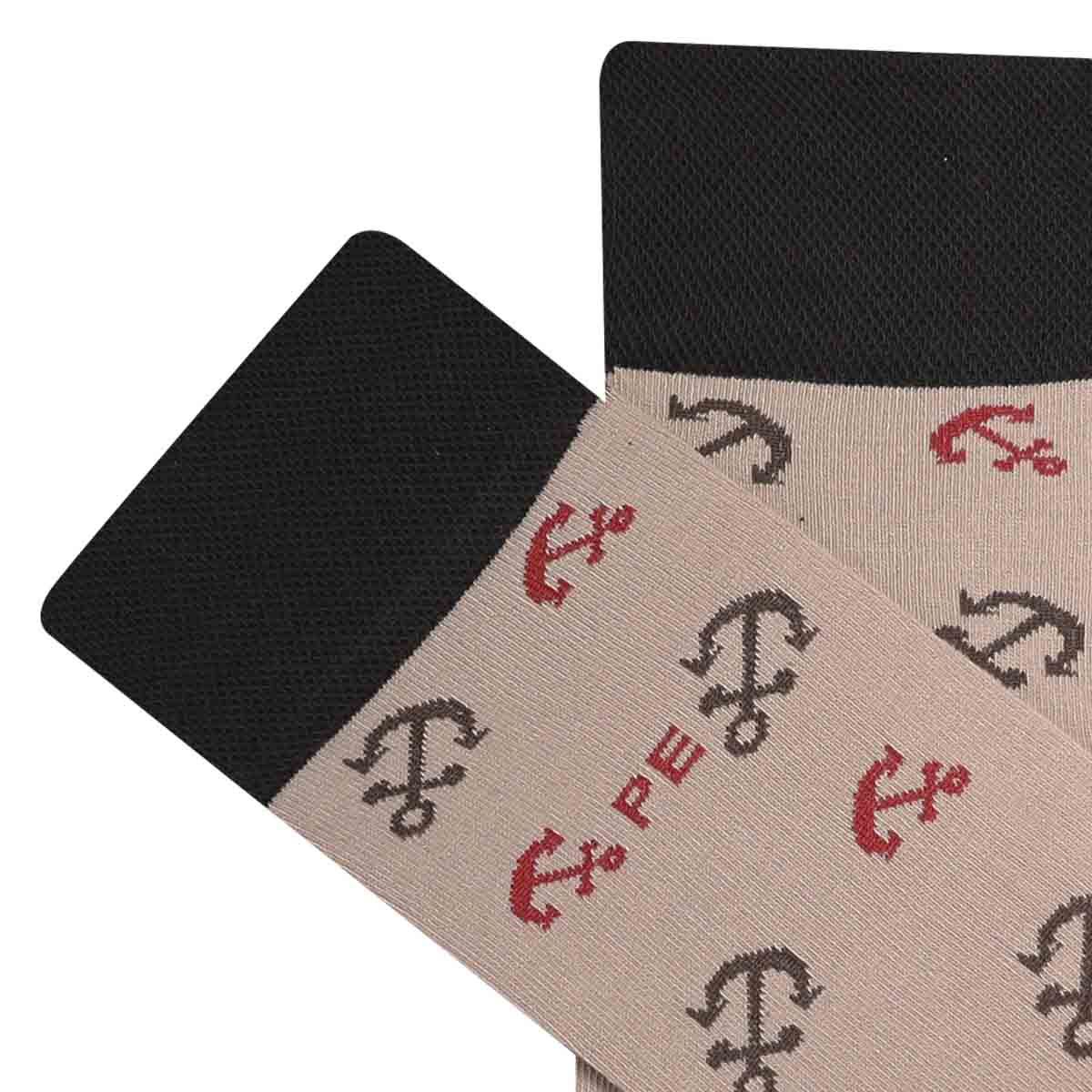 Calcetín PERRY ELLIS Anclas Beige para Hombre