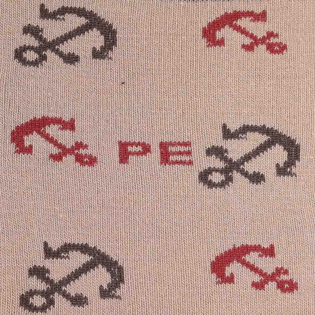 Calcetín PERRY ELLIS Anclas Beige para Hombre