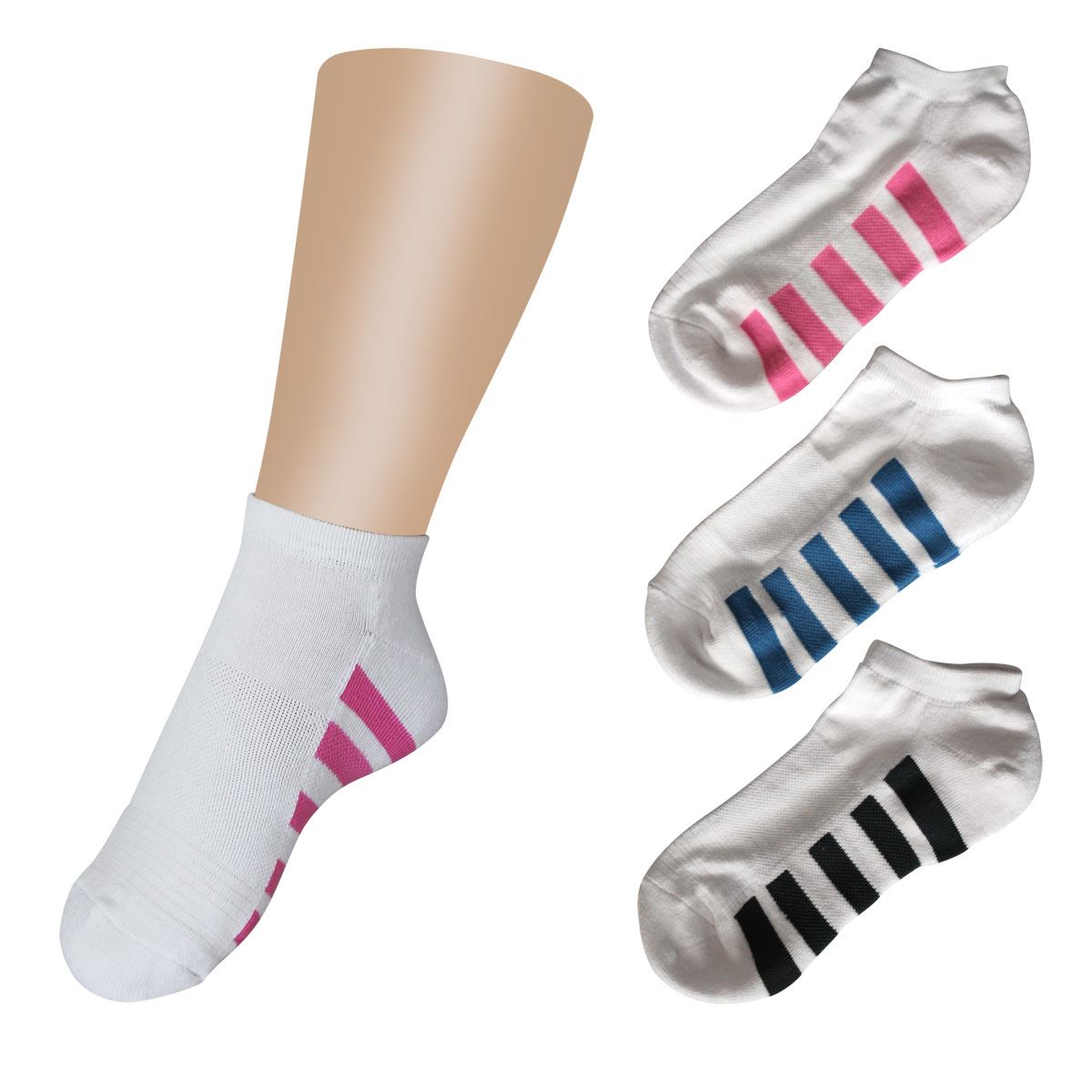 Tin blanco combinado unitalla 3pares Forsom