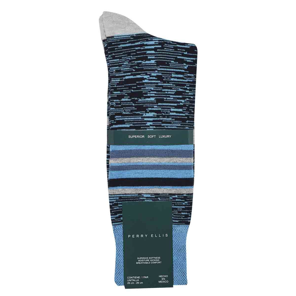 Calcetín PERRY ELLIS Melange Azul para Hombre