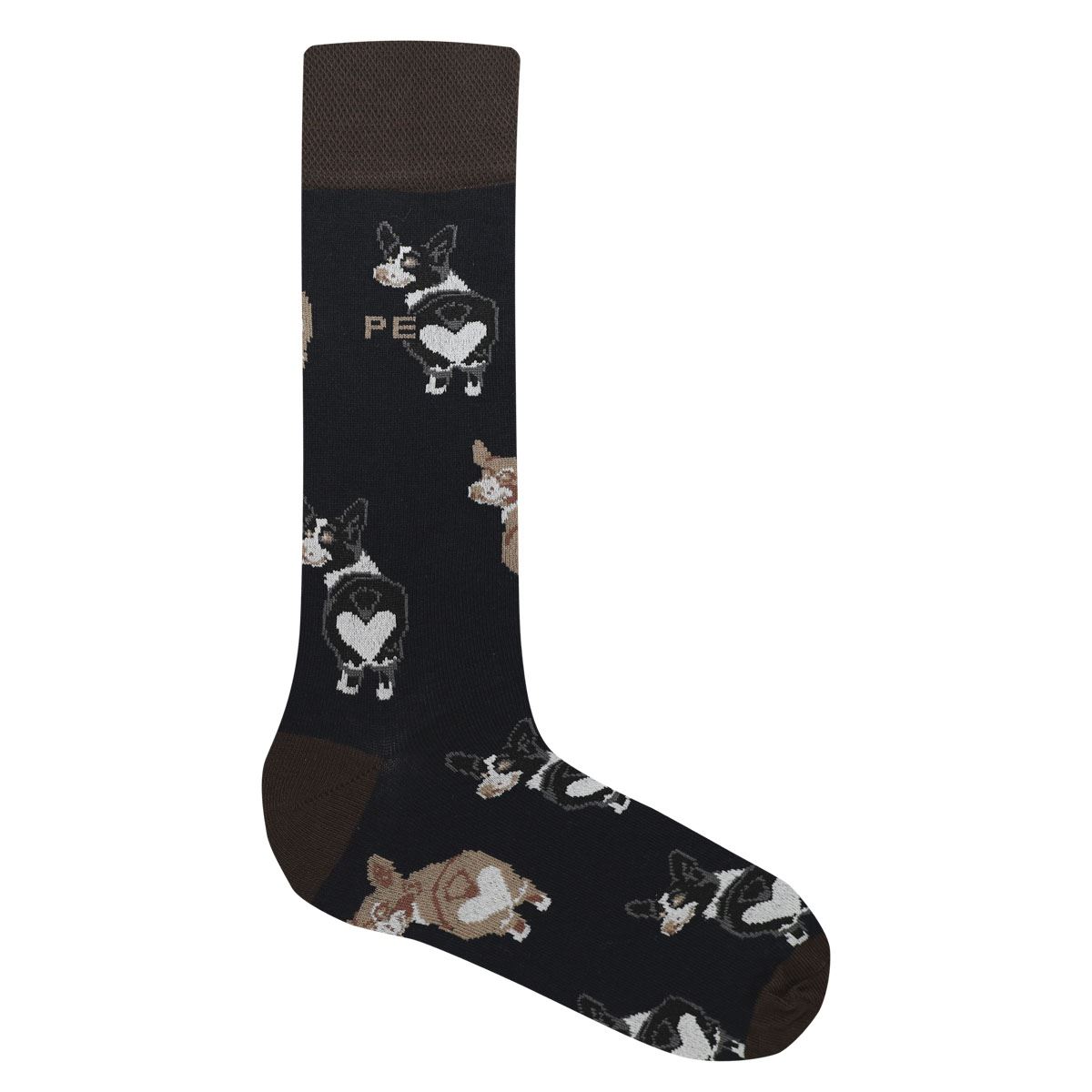 Calcetín Perry Ellis Diseño Perritos para Hombre