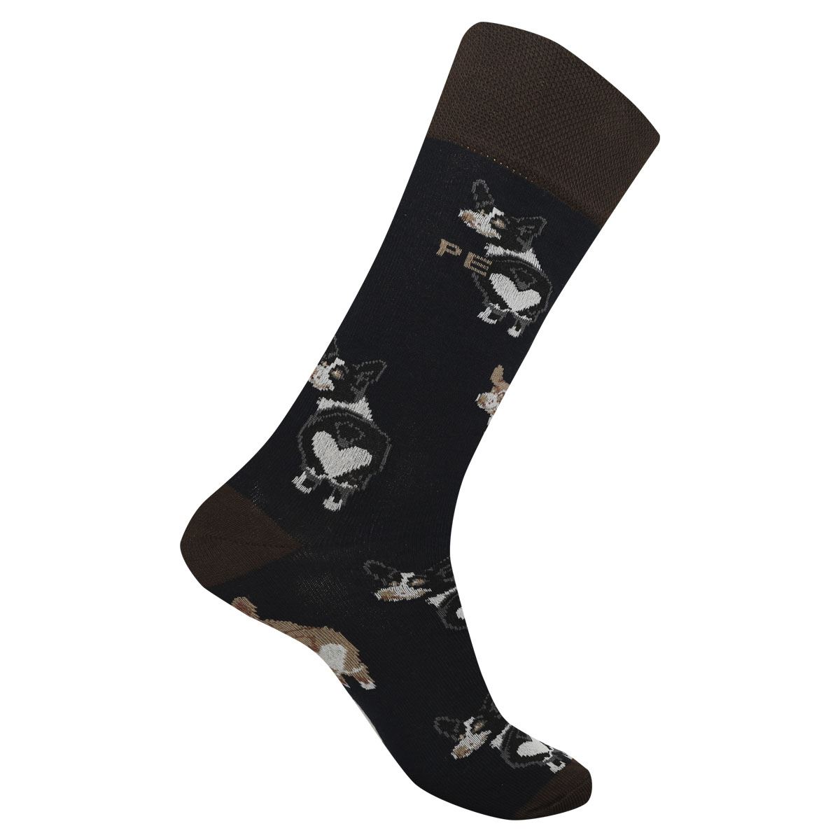 Calcetín Perry Ellis Diseño Perritos para Hombre