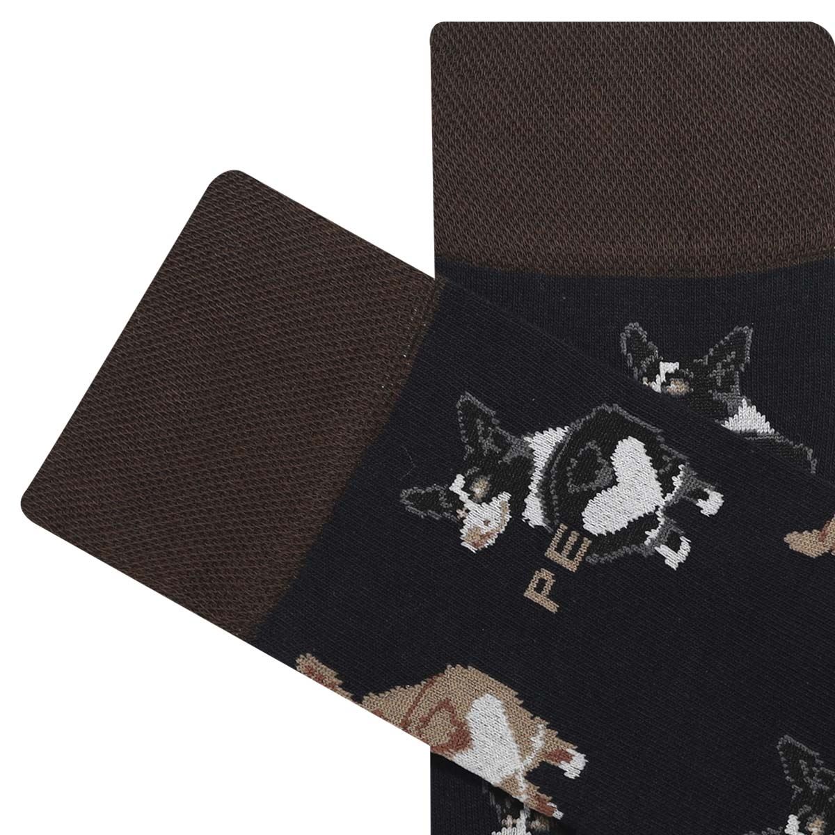 Calcetín Perry Ellis Diseño Perritos para Hombre