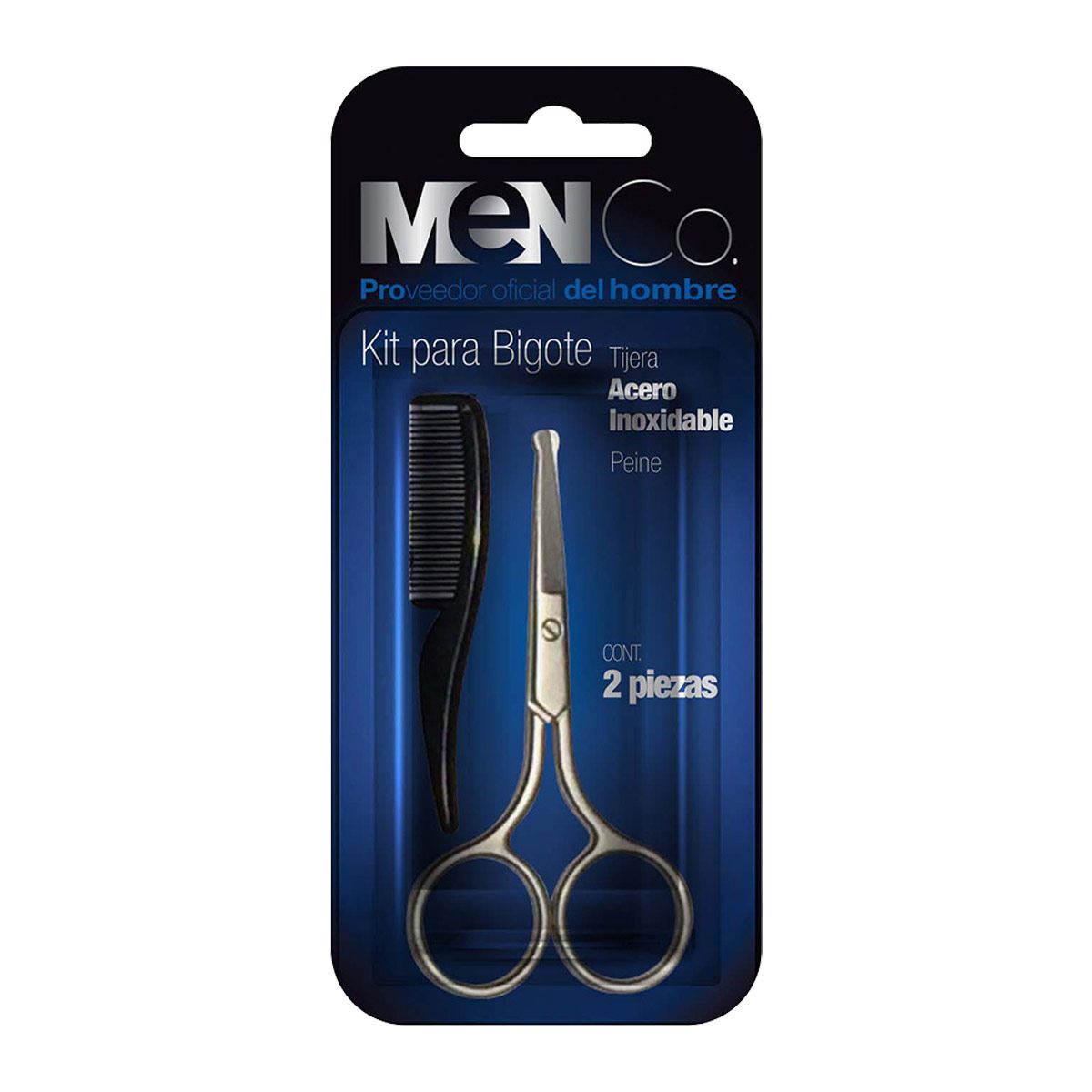 Tijera Bigotera Kit MenCo Acero Inox.