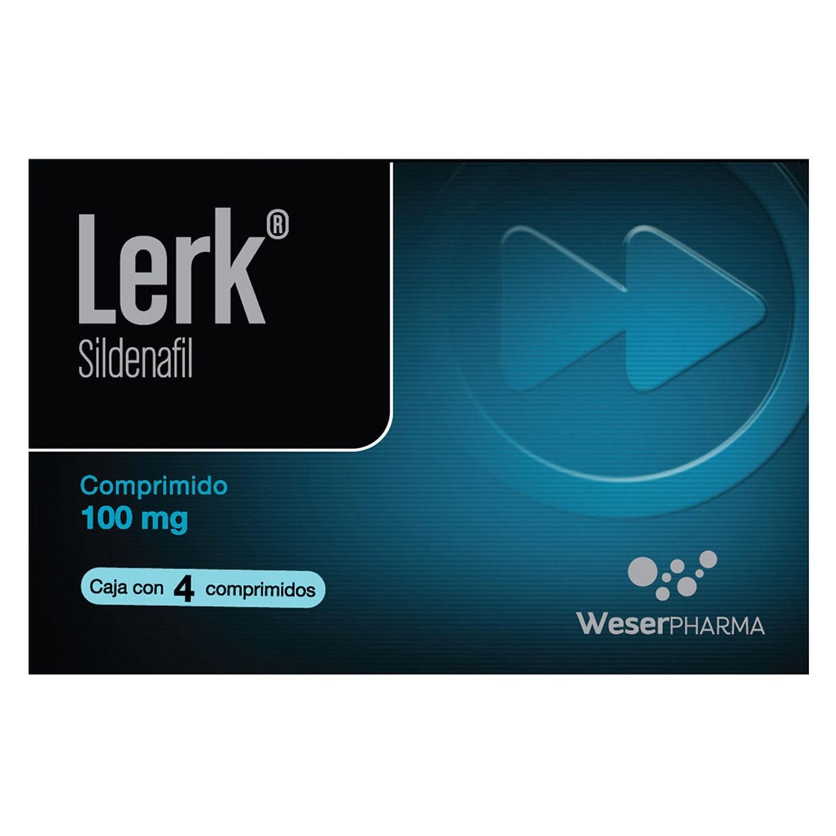 Lerk 100 Mg. Caja con 4 Compimidos