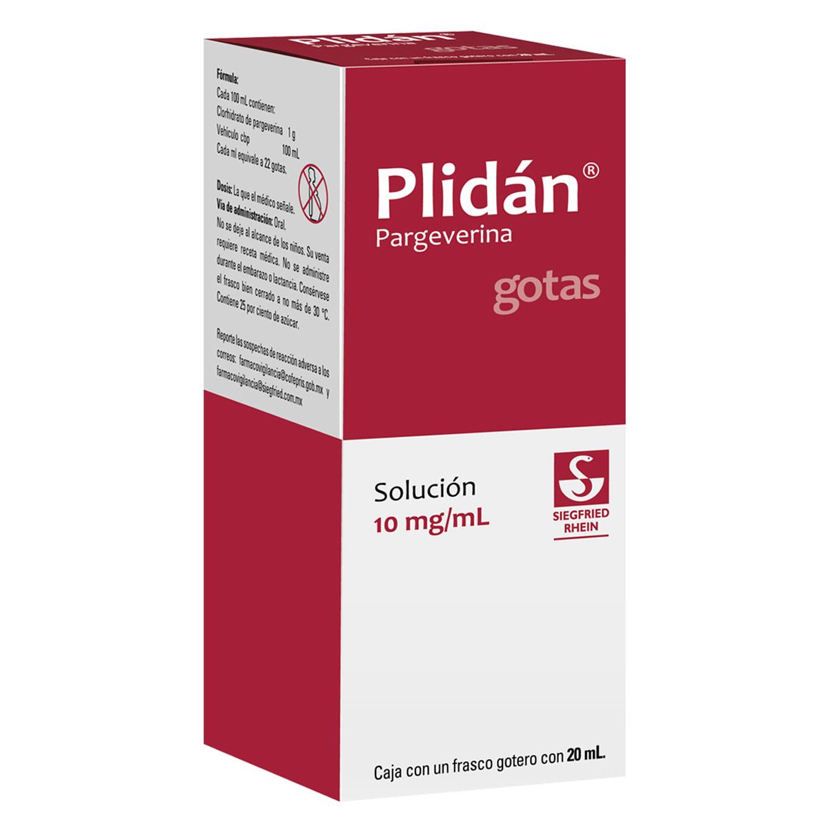 Plidan Solución Gotas 10 Mg/ml, Frasco con 20 ml