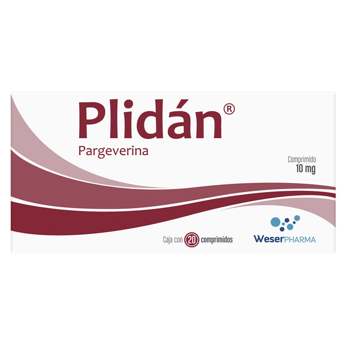 Plidan 10 Mg. Caja con 20 Comprimidos