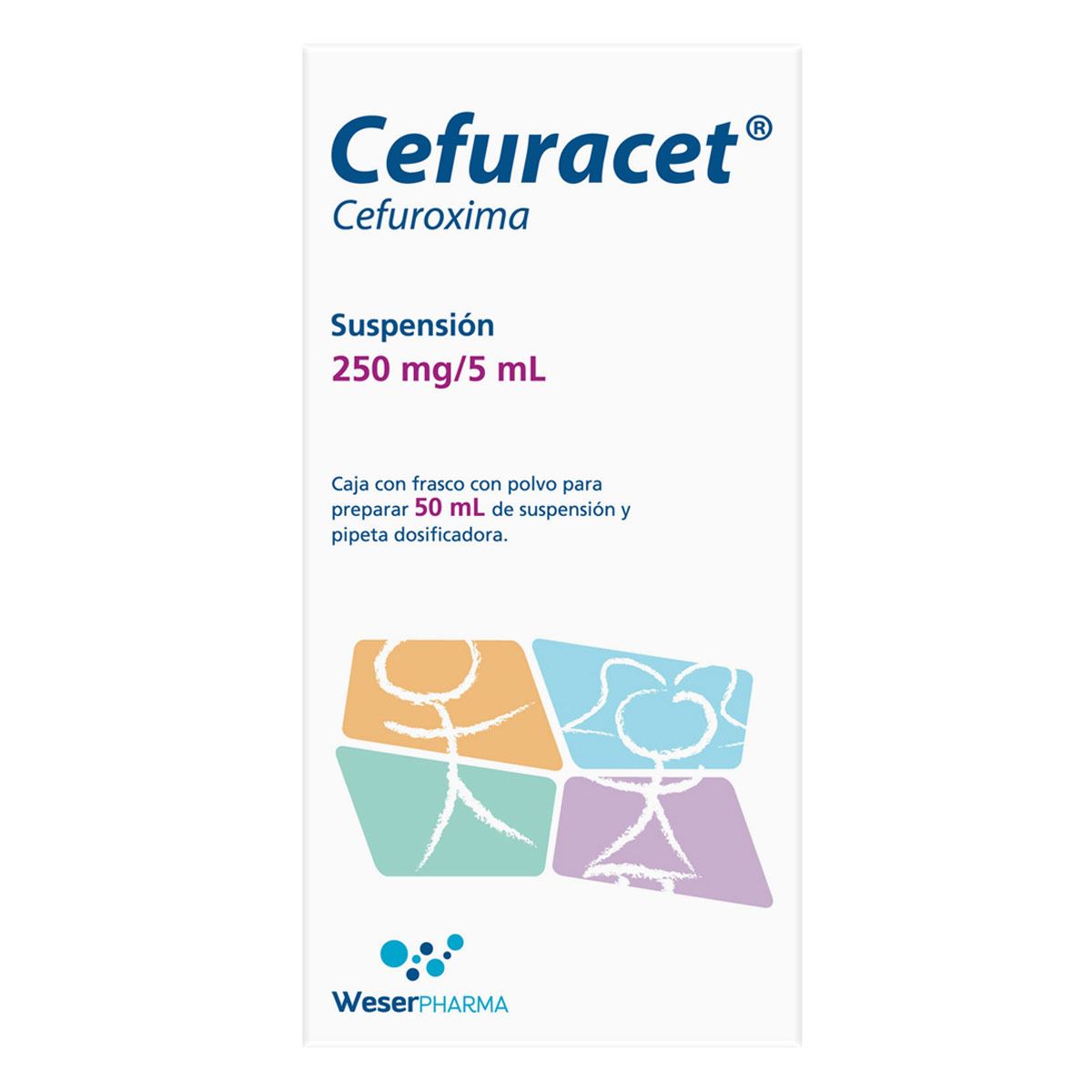 Cefuracet Suspensión 250Mg/5ML, Frascon con 50 ml.