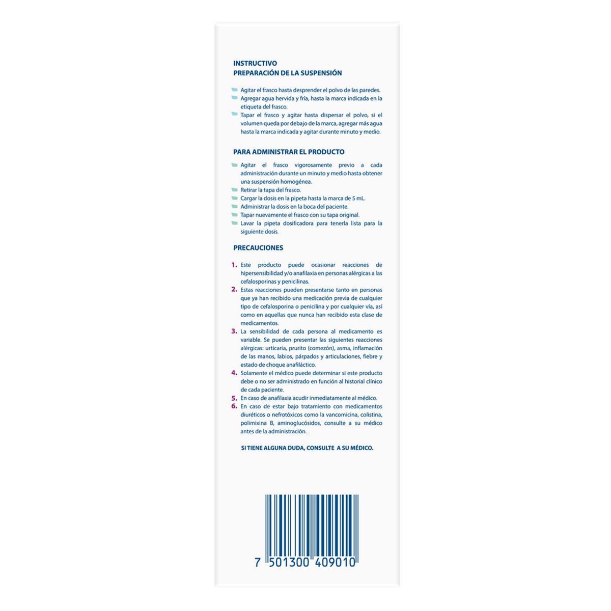 Cefuracet Suspensión 250Mg/5ML, Frascon con 50 ml.