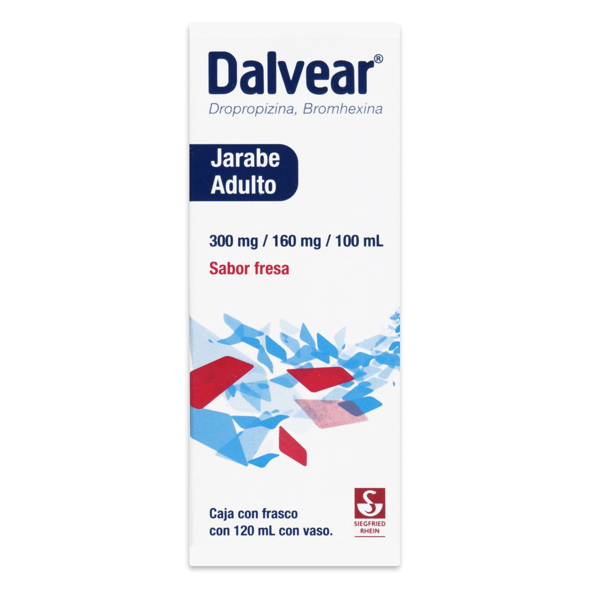 Dalvear 300/160mg Adulto Fresa Jarabe 120ml