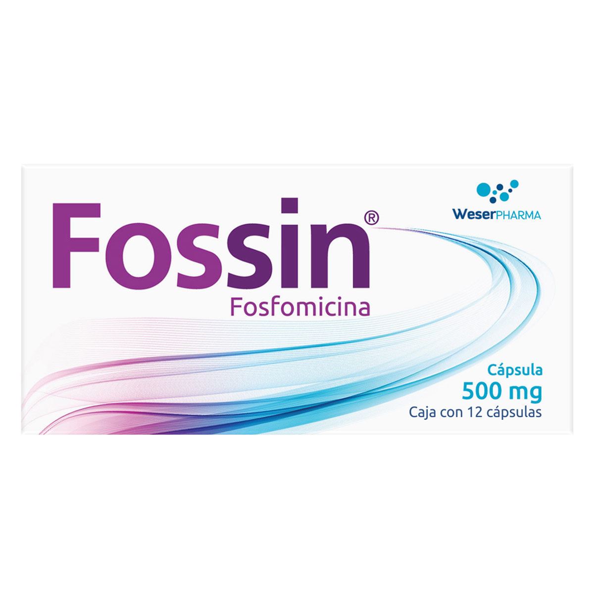 Fossin 500 Mg. Caja con 12 Cápsulas