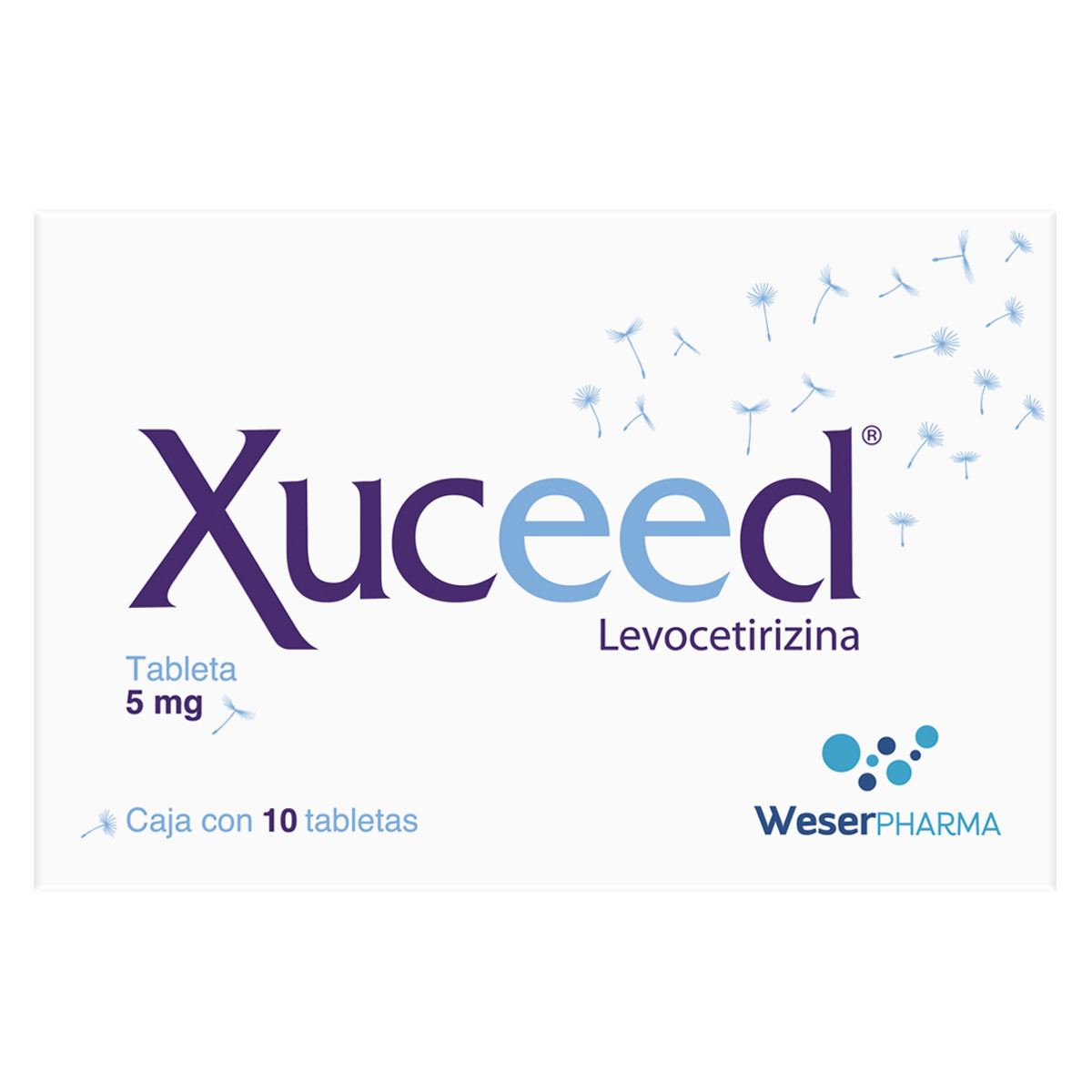Xuceed 5 Mg. Caja con 10 Tabletas
