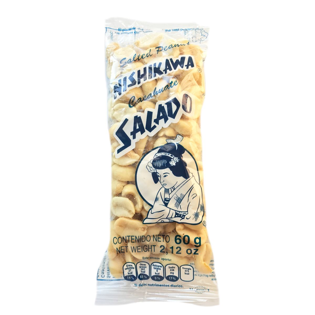 Cacahuate Nishikawa Salado 60 Gramos