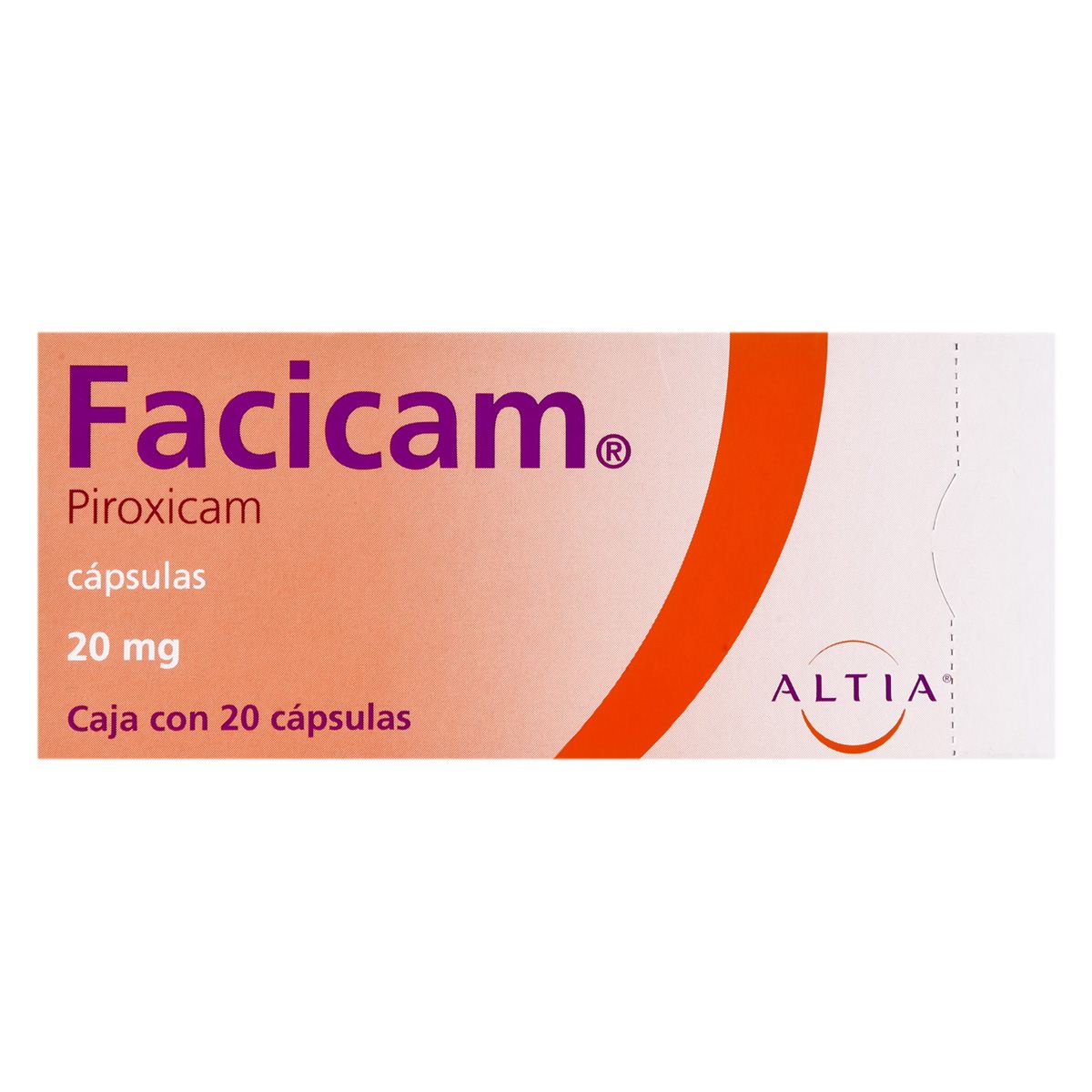 Facicam 20 mg. Cap. C/20