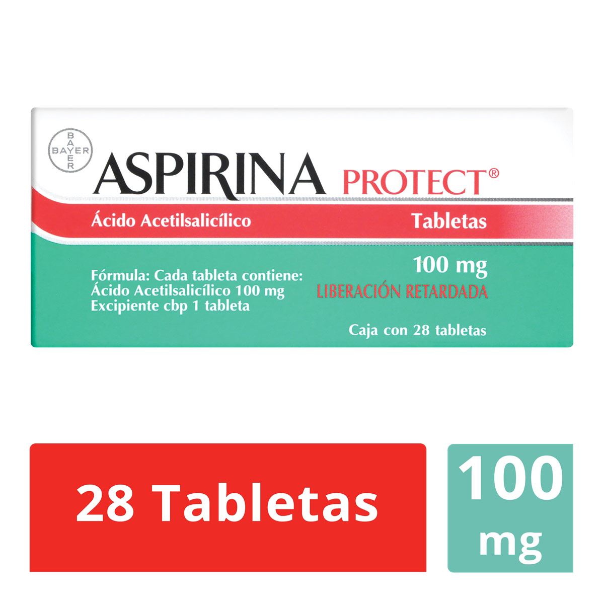 Aspirina Protect. 100MG. Tab. c/28