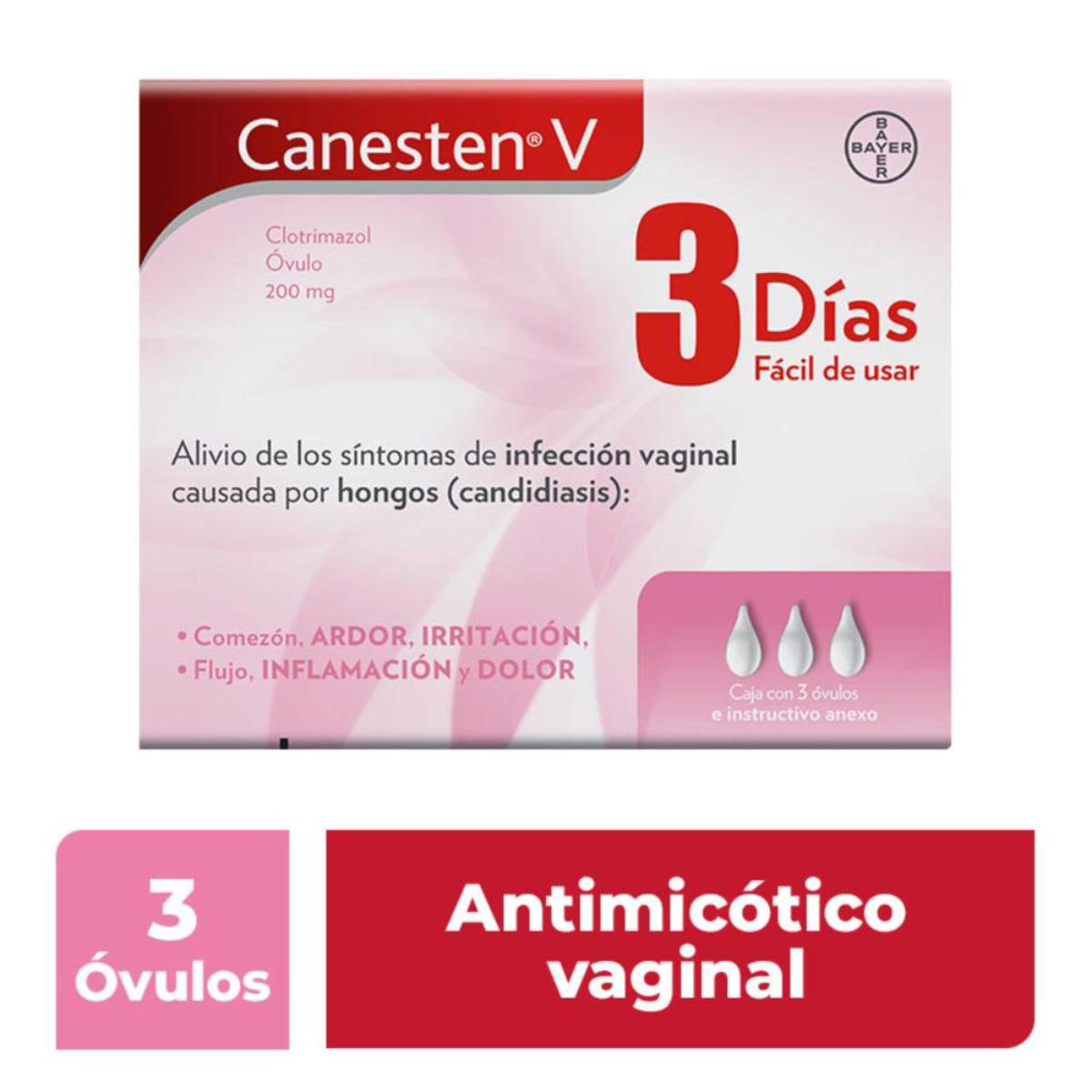 Canesten-V 3 Dias 200mg Ov 3