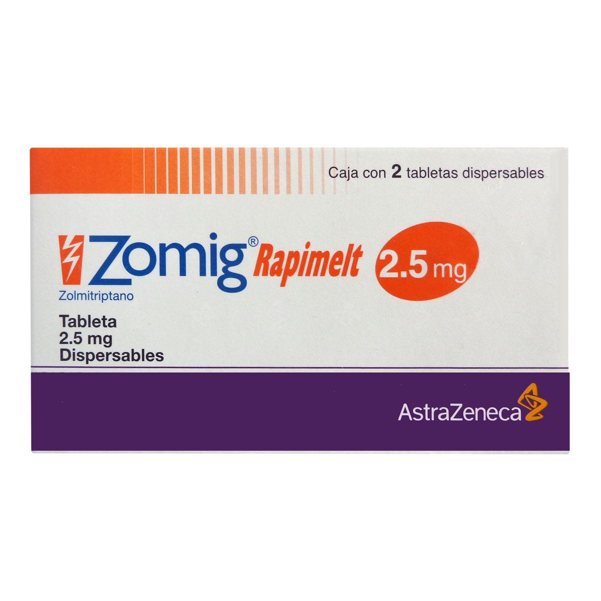 Zomig rapimelt t 2 2.5mg