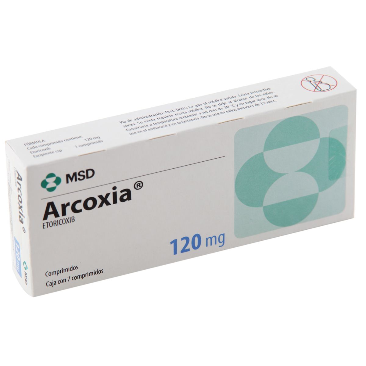 Arcoxia 120mg Com 7