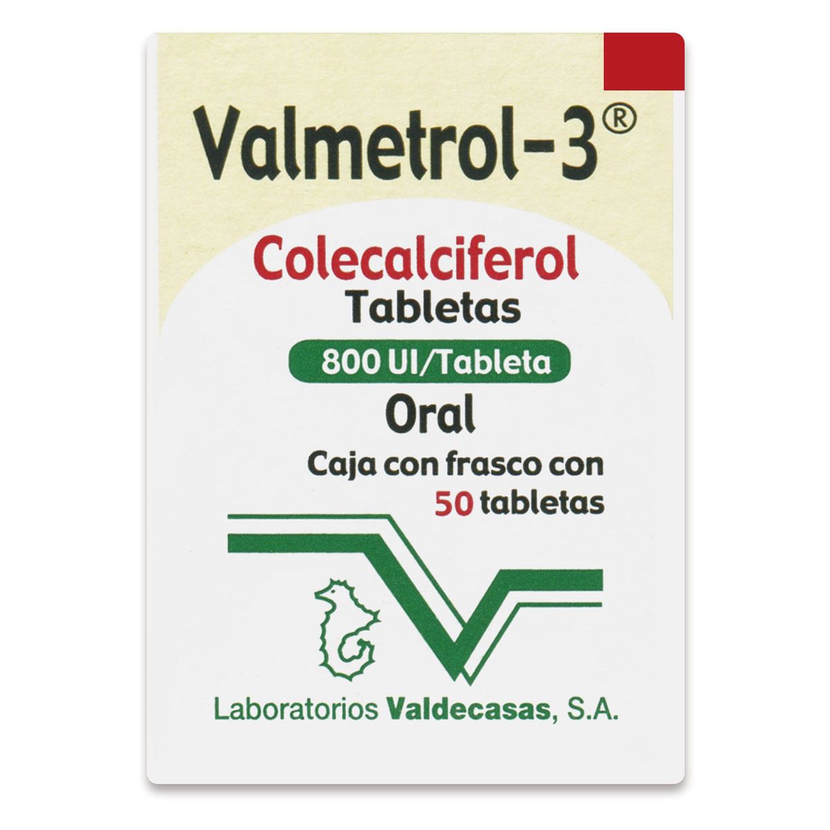 Valmetrol-3 800 ui tab 50