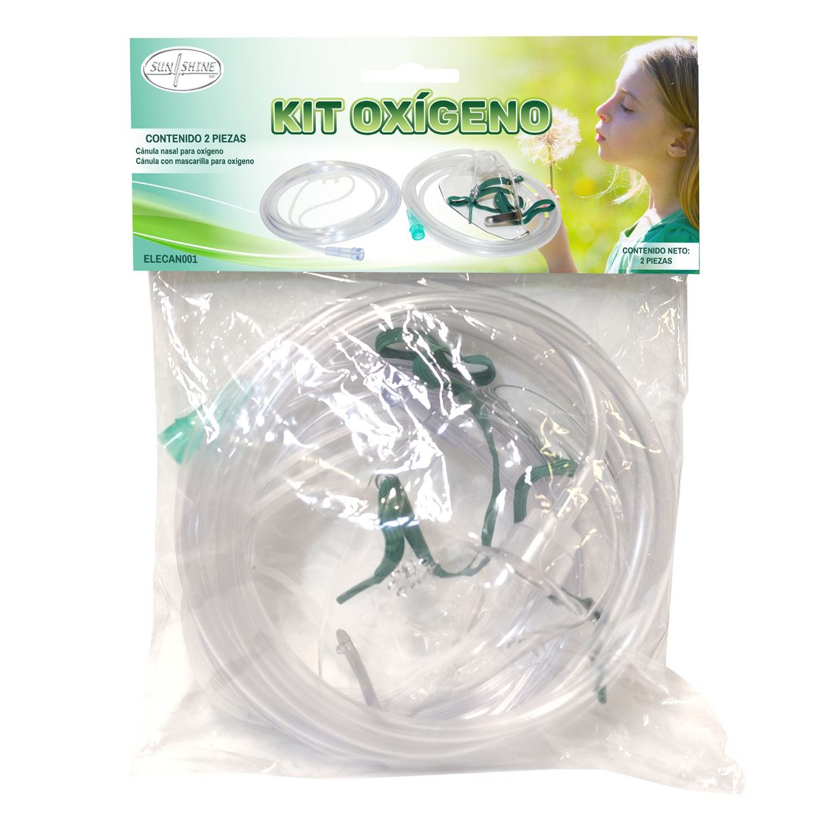 Kit para oxigeno con cánula