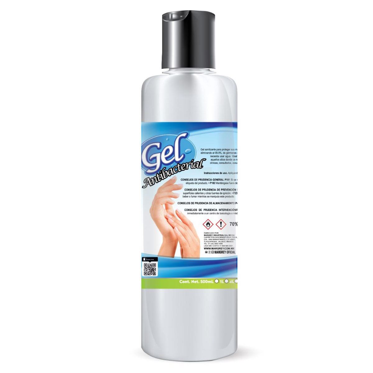 GEL ANTIBACTERIAL PIEZA 500ML