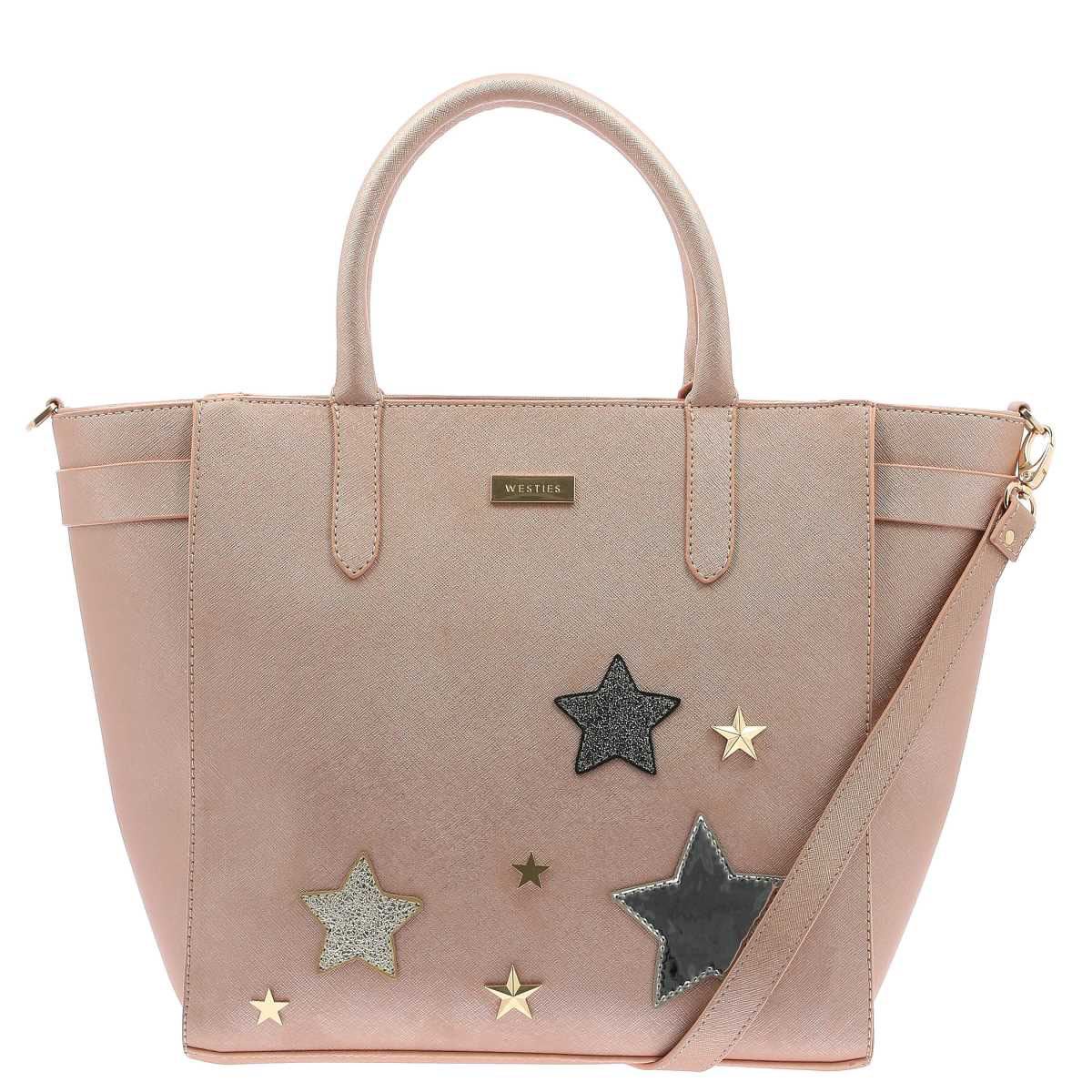 Bolso Calvin Klein Penny Con Triple Compartimento Color Diseño De La