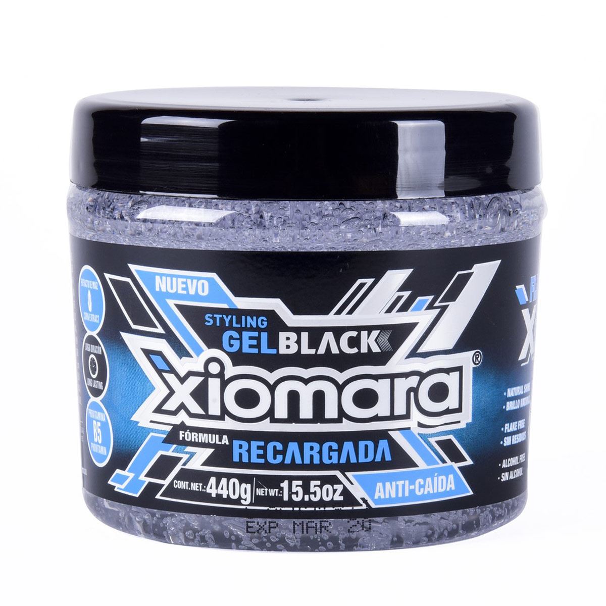 Gel Xiomara Styling Black 440 Grs.